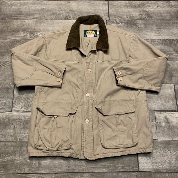 Cabela's | Jackets & Coats | Vtg Cabelas Khaki Cotton Barn Chore ...